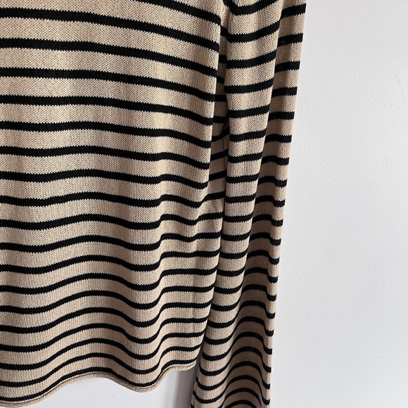 Monrow Striped Flare Sleeves Bohemian Sweater Pullover - Picture 8 of 8